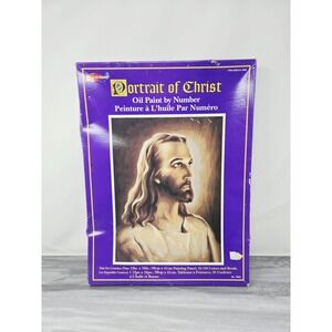VINTAGE PAINT BY NUMBER Jesus Christ Portrait 12 x 16 Crafthouse Will Need Paint